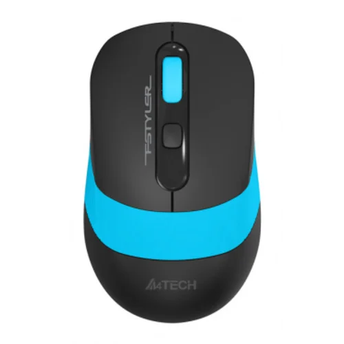 Мышь A4Tech Fstyler FG10 черный/синий оптическая (2000dpi) беспроводная USB (4but)